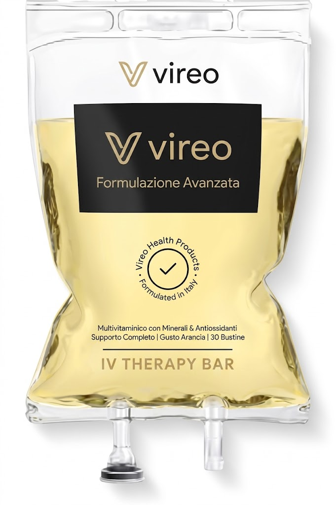 La sacca di infusione Vireo: formulazione avanzata multivitaminica con minerali e antiossidanti